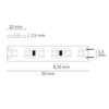 LED SIL825 Flexband, 24V DC, 9,6W, IP20, 2500K, 5m Rolle, 120 LED/m