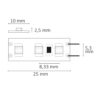 LED SIL825 Flexband, 12V DC, 9,6W, IP20, 2500K, 5m Rolle, 120 LED/m