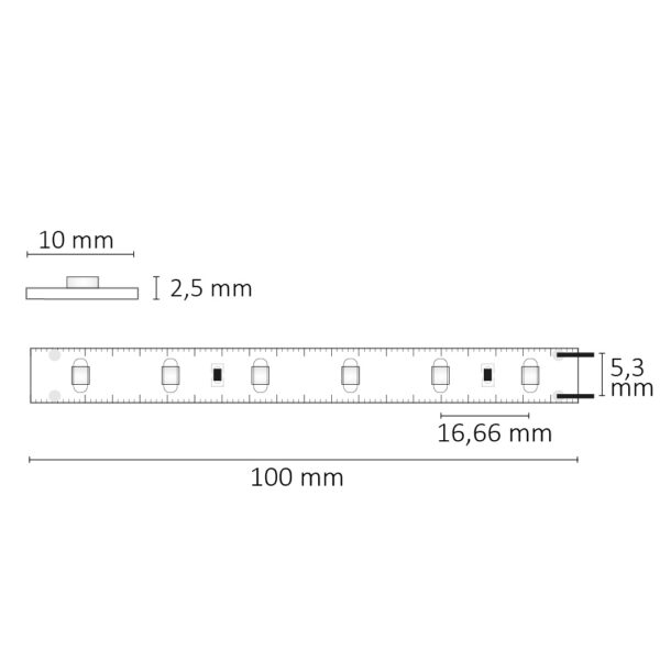 LED SIL840 Flexband, 24V DC, 4,8W, IP20, 4000K, 5m Rolle, 60 LED/m
