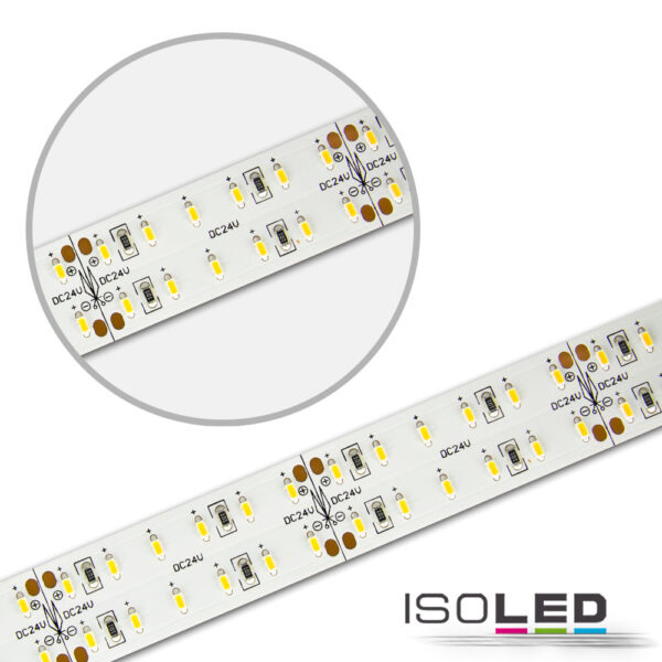 LED CRI930 Flexband, 24V DC, 30W, zweireihig, IP20, 3000K, 5m Rolle, 240 LED/m