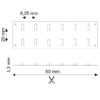 LED CRI930 Flexband, 24V DC, 30W, zweireihig, IP20, 3000K, 5m Rolle, 240 LED/m