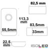 Wireless Touch RGB PWM-Dimmer mit Funk-Fernbedienung Flat, 12-24V DC 3x6A