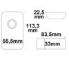 Wireless touch LED PWM-Dimmer, 1 Kanal, 12-24V DC 9A