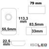 Wireless touch LED PWM-Dimmer, 1 Kanal, 12-24V DC 9A