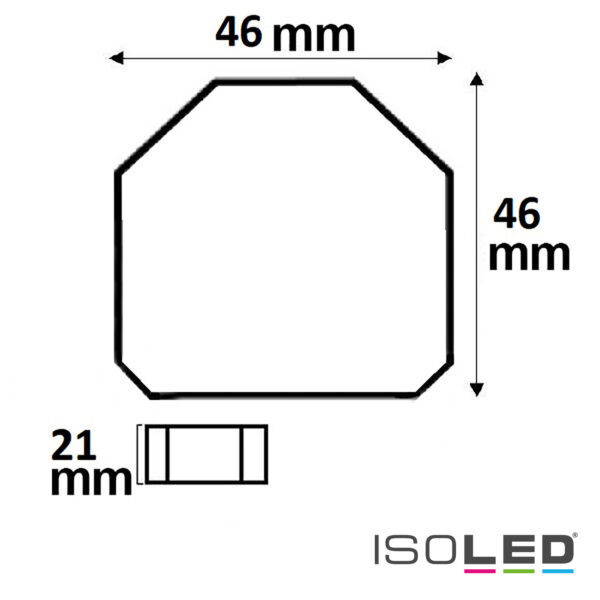 Universal-Push PWM-Dimmer für LED Spots / Stripes, 1 Kanal, 12-24V 8A, 36-48V 6A