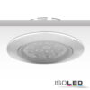 LED Einbaustrahler, silber, 15W, 72°, rund, neutralweiß, dimmbar