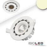 LED Einbaustrahler COB, weiß, 15W, 45°, rund, warmweiß, dimmbar