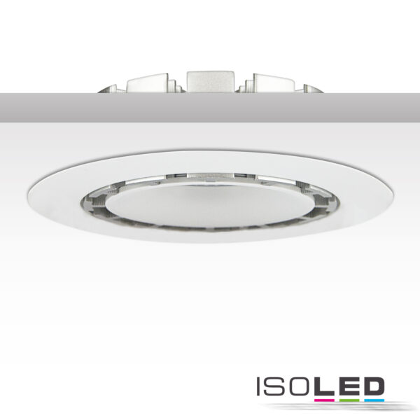 LED Einbaustrahler COB, weiß, 15W, 45°, rund, neutralweiß, dimmbar
