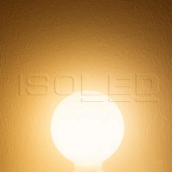 E27 LED Globe G95, 8W, 360°, milky, warmweiß, dimmbar
