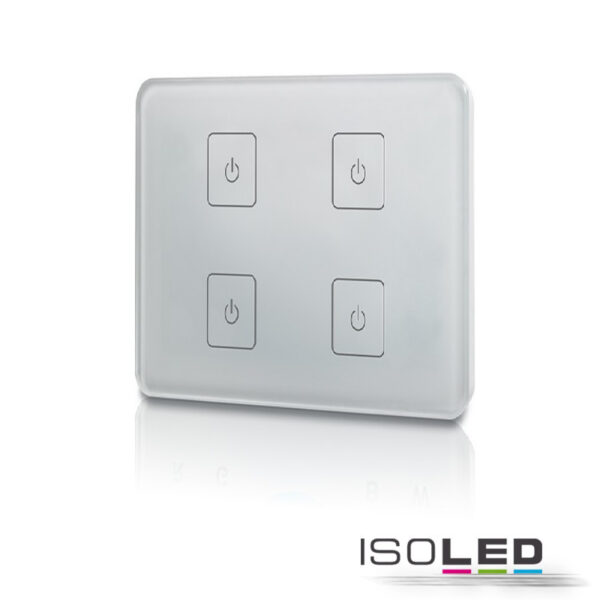 Sys-One single color 4 Zonen Einbau-Touch-Funk-Fernbedienung, 230V AC