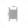 Clip-Verbinder (max. 5A) C2-310 für 3-pol. IP20 Flexstripes mit Breite 10mm, Pitch >8mm
