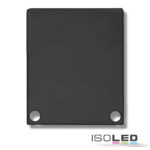 Endkappe EC44 Alu schwarz RAL 9005 für SURF/DIVE24 FLAT mit COVER11, 2 STK, inkl. Schrauben