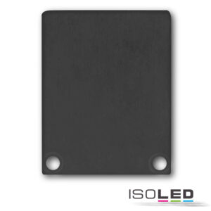 Endkappe EC45 Alu schwarz RAL 9005 für SURF/DIVE24 FLAT mit COVER12, 2 STK, inkl. Schrauben