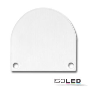 Endkappe EC46 Alu weiß RAL 9010 für SURF/DIVE24 FLAT mit COVER13, 2 STK, inkl. Schrauben