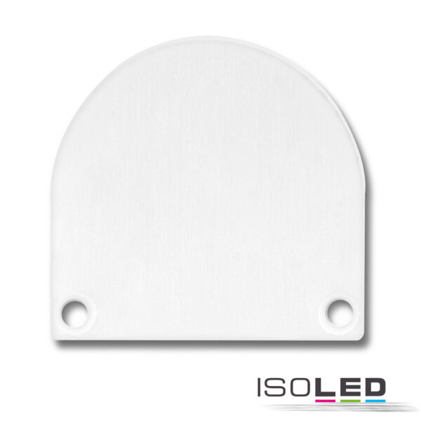 Endkappe EC46 Alu weiß RAL 9010 für SURF/DIVE24 FLAT mit COVER13, 2 STK, inkl. Schrauben
