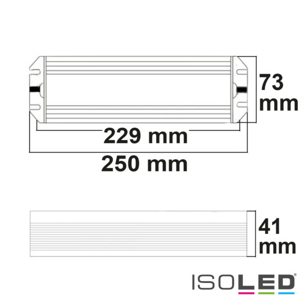 LED PWM-Trafo 24V/DC, 10-200W dimmbar, IP67, SELV