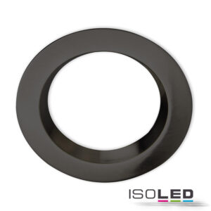 Cover Aluminium rund schwarz rückversetzt für Sys-90