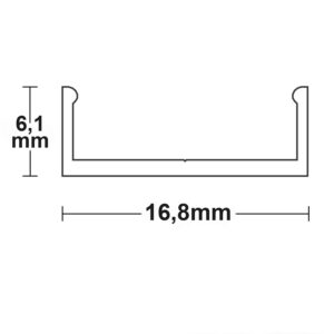 113640_skizze Befestigungsleiste für Montageprofile, 10cm, gebohrt
