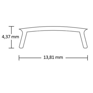 112293_2_iso Abdeckung COVER1 opal/satiniert 600cm für Profil SURF12(flat)/DIVE12(flat)/ ROUND12