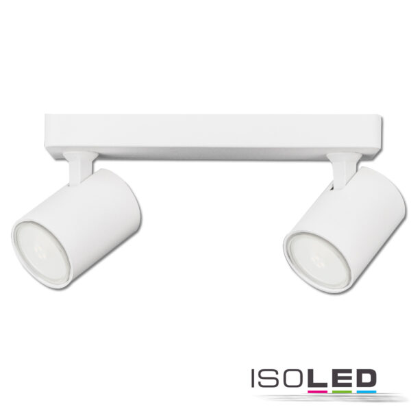 Wand-/Deckenleuchte GU10 Dual, IP20, weiß, exkl. Leuchtmittel