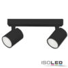 Wand-/Deckenleuchte GU10 Dual, IP20, schwarz, exkl. Leuchtmittel