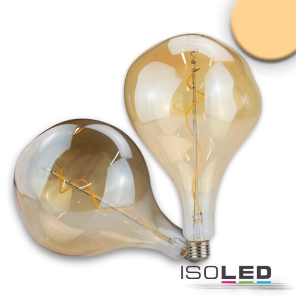 E27 Vintage Line LED Dekobirne 165, 4W ultrawarmweiß, Glas amber, dimmbar