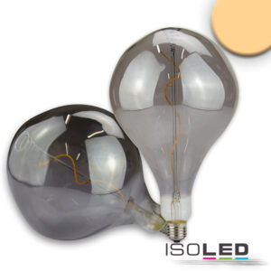 E27 Vintage Line LED Dekobirne 165, 4W ultrawarmweiß, Glas smoky, dimmbar
