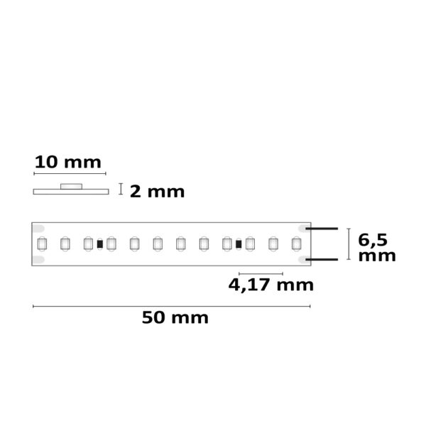 LED CRI940 Linear 48V Flexband, 13W, IP20, 4000K, 20m Rolle, 240 LED/m