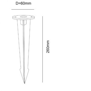 114398_skizze Erdspiess für Wegeleuchte Poller 1