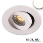 LED Einbauleuchte MiniAMP weiß, 3W, 24V DC, neutralweiß, dimmbar