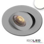 LED Einbauleuchte MiniAMP alu gebürstet, 3W, 24V DC, neutralweiß, dimmbar