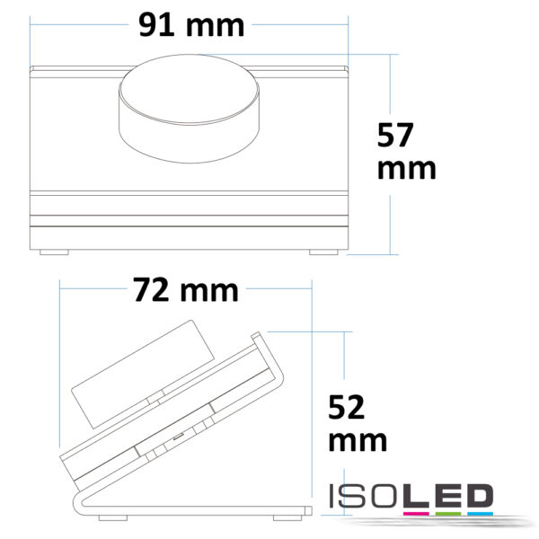 Sys-Pro Single Color 1 Zone Tisch-Fernbedienung, schwarz