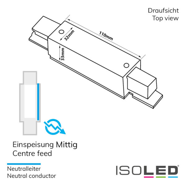 3-Phasen S1 Mittel-Einspeisung, weiß