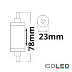 R7s LED Stab SLIM, 6W, L: 78mm, neutralweiß, dimmbar