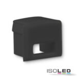 Endkappe EC82B schwarz für Profil SURF10 mit Kabeldurchführung, 1 STK