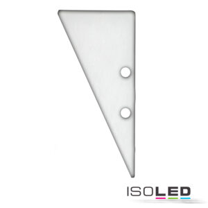 Endkappe EC91 Aluminium weiß RAL 9003 für Profil HIDE TRIANGLE inkl. Schrauben