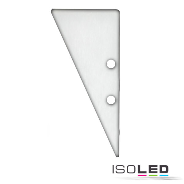 Endkappe EC91 Aluminium weiß RAL 9003 für Profil HIDE TRIANGLE inkl. Schrauben