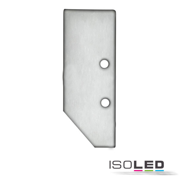 Endkappe EC92 Aluminium eloxiert für Profil HIDE ASYNC inkl. Schrauben