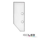 Endkappe EC92 Aluminium weiß RAL 9003 für Profil HIDE ASYNC inkl. Schrauben