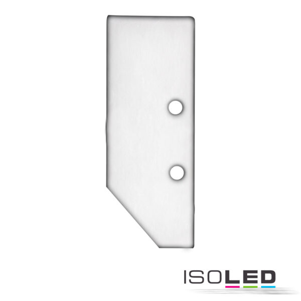Endkappe EC92 Aluminium weiß RAL 9003 für Profil HIDE ASYNC inkl. Schrauben
