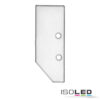 Endkappe EC92 Aluminium weiß RAL 9003 für Profil HIDE ASYNC inkl. Schrauben