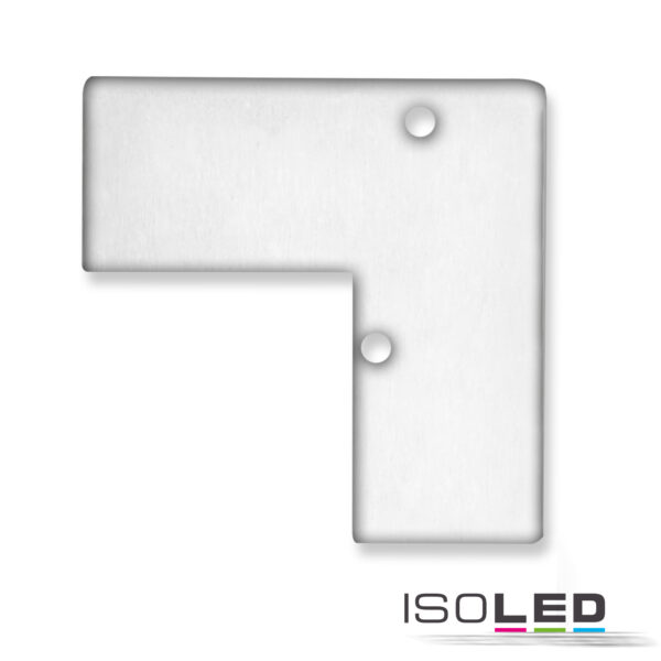 Endkappe EC93 Aluminium eloxiert für Profil HIDE ANGLE inkl. Schrauben