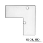Endkappe EC93 Aluminium weiß RAL 9003 für Profil HIDE ANGLE inkl. Schrauben