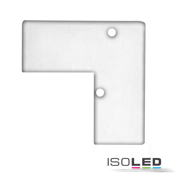 Endkappe EC93 Aluminium weiß RAL 9003 für Profil HIDE ANGLE inkl. Schrauben