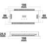 Treppen-Effekt PWM-Dimmer 5-24V DC, 32x1A + SPI-Output, 2 PIR Sensor + 2 Push-Tast Eingänge