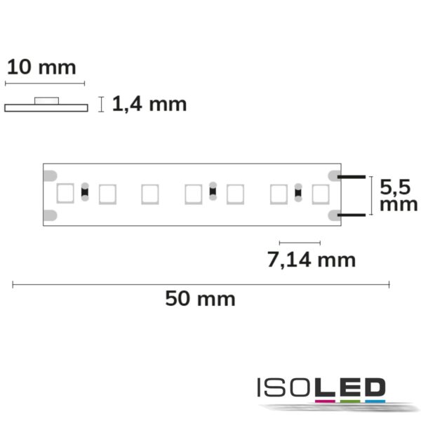 LED CRI Food Flexband Fish, 24V DC, 14,4W, IP20, 5m Rolle, 140 LED/m