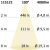 LED Office Hängeleuchte Up&Down, 20W+20W, 30x120cm, weiß, UGR<19, 4000K, DALI dimmbar