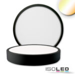 LED Deckenleuchte PRO schwarz, 24W, rund, DN225, ColorSwitch 2700|3000|4000K, dimmbar