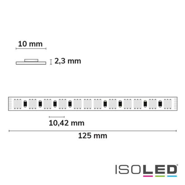 LED RGB+WW Flexband, 48V DC, 19W, IP20, 20m Rolle, 96 LED/m