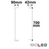 LED Wandlampe schwenkbar, 700mm, 20W, schwarz, ColorSwitch 2700|3000|4000K